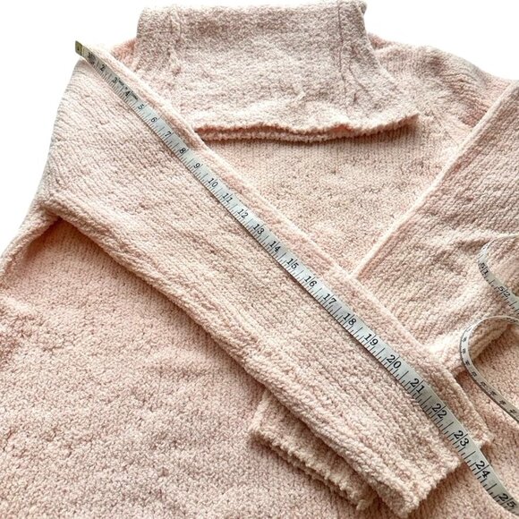 SML Sport Cozy Pink Women's Long Sleeve Oversized Pullover Sweater Size Medium - Picture 2 of 8
